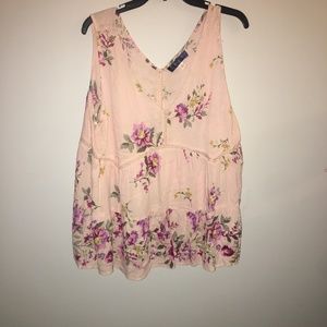 Floral dressy tank